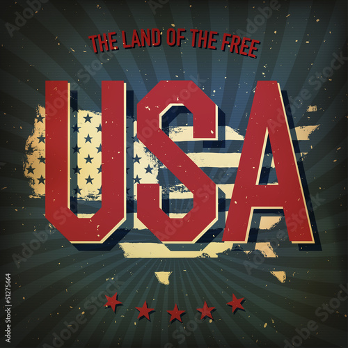 Vector: The land of the free - USA. Vector, EPS10 The land of the free - USA. Vector, EPS10