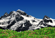 Beautiful mountain Breithorn and Klein Matterhorn