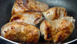 Schweinefiletspitzen beim braten