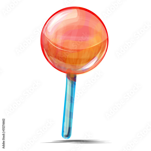Vector: Delicious lolly pop isolated on white Delicious lolly pop isolated on white