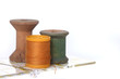 Sewing and Quilting Thread On White