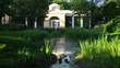 pavilion with sculpture in Pavlovsk park Saint-Petersburg Russia