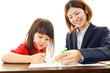 勉強を楽しむ女の子