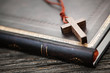 Cross on Bible