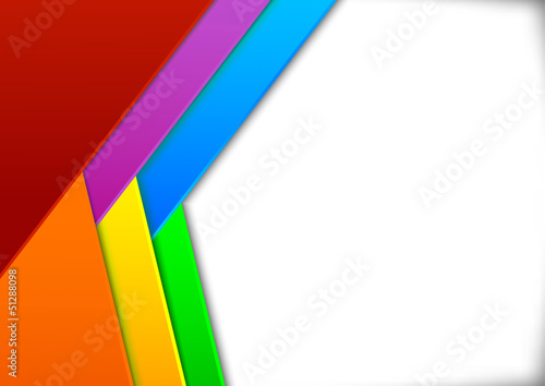 Vector: Colorful card with blank space - illusion Colorful card with blank space - illusion