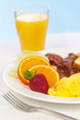 Photo: Breakfast plate with fork Breakfast plate with fork