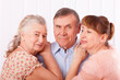 Foto: Senior man with her caregiver at home Senior man with her caregiver at home