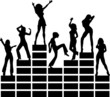 Equalizer, Musik, Disko, Tanzende Mädchen, Club