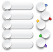Numbered infographics list design.