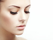 Beautiful woman face. Perfect makeup