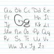Hand drawn alphabet