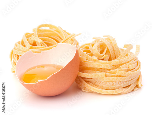 Photo: Italian pasta tagliatelle nest Italian pasta tagliatelle nest