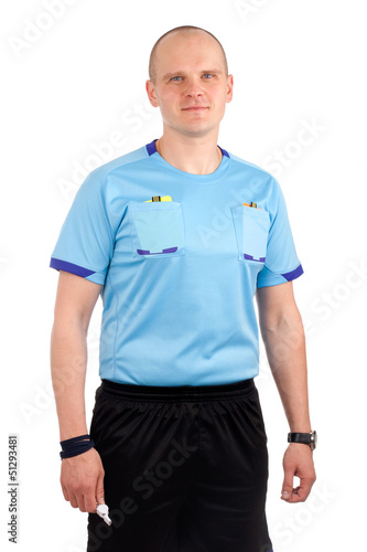 Photo: Portrait of a referee. Portrait of a referee.