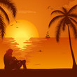 Summer Sunset with Couple