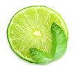 Slice of fresh lime