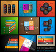 9 mInfographic design templates - collection