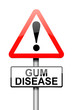 Gum disease concept.