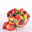 fresh fruits salad in bowl