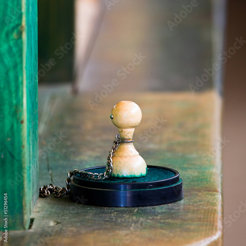 Photo: Old wooden stamp Old wooden stamp