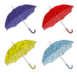 colorful painted umbrellas