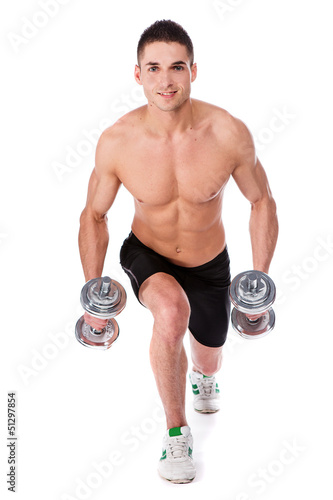 Photo: exercise with dumbbells exercise with dumbbells