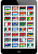 Vektor: set of flag set of flag