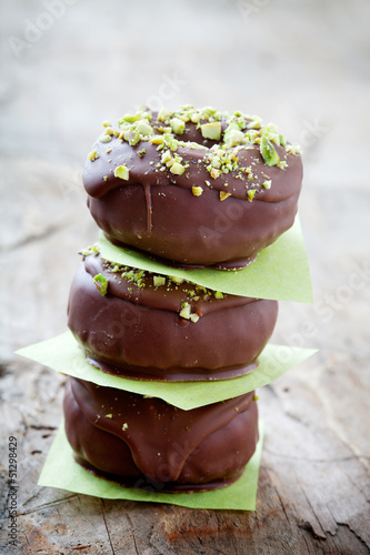 Photo: Chocolate donuts Chocolate donuts