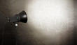 spot light on concrete wall