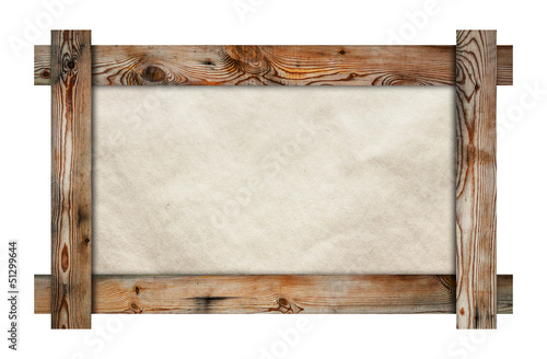 Photo: old wooden frame old wooden frame