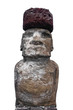 Moai isolated on white, Easter island (Chile)