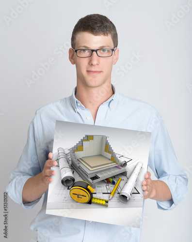 Illustration: Technical Construction project presentation Technical Construction project presentation