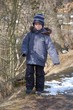 Junge auf Wanderschaft