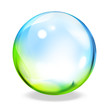 round button - green cyan