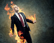 Businessman in anger