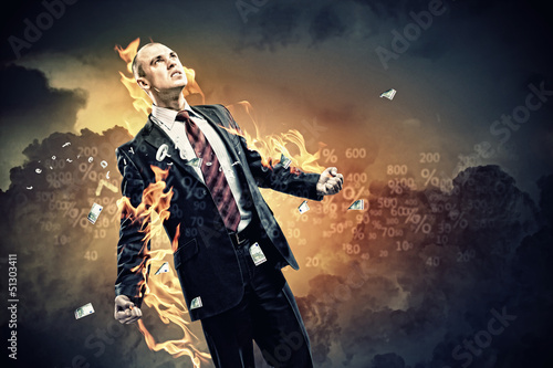 Photo: Businessman in anger Businessman in anger