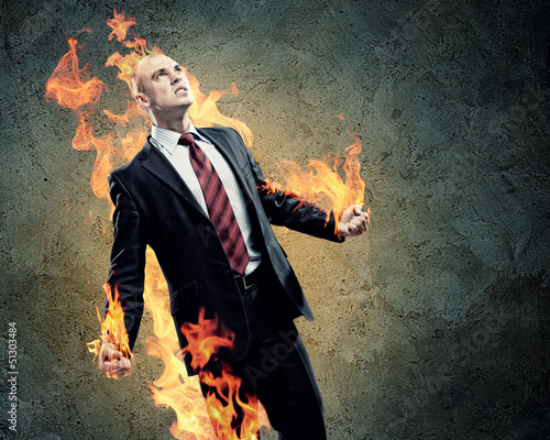 Photo: Businessman in anger Businessman in anger