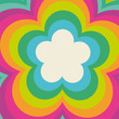 Vektor: Rainbow Flower Power Rainbow Flower Power