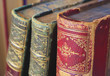 vintage books, close up