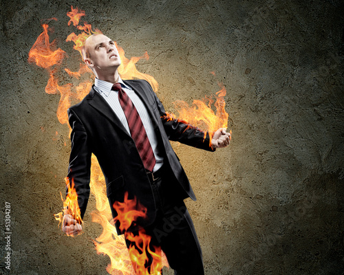 Photo: Businessman in anger Businessman in anger