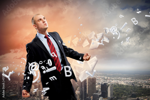 Photo: Businessman in anger Businessman in anger