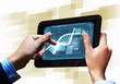 Dna strand On The Tablet Screen