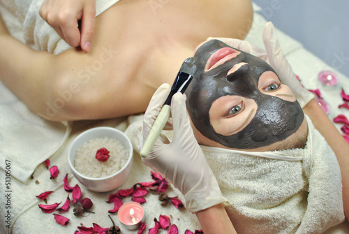 Photo: Woman at spa salon Woman at spa salon