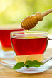 Hibiscus tea with honey