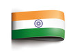 vector product label india flag transparent shadows