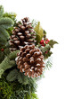 Foto: Winterliche Grüße mit Tannenzweig und Tannenzapfen Winterliche Grüße mit Tannenzweig und Tannenzapfen