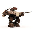 Illustration: mecha war mecha war