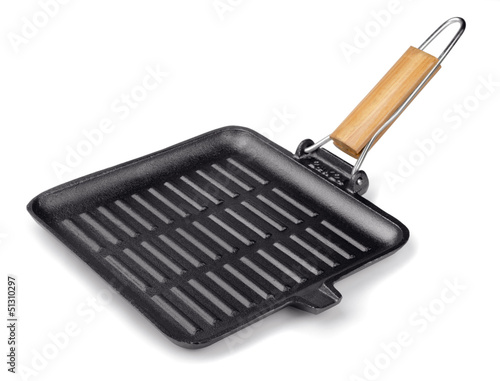 Photo: Cast iron square grill pan Cast iron square grill pan