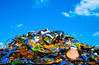 Colorful metal waste