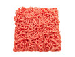 Minced meat isolated on white background