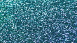 blue glitter blowing out